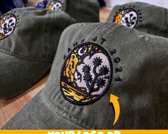 Custom Embroidered Vintage Dad Hat: Personalized Logo, Text