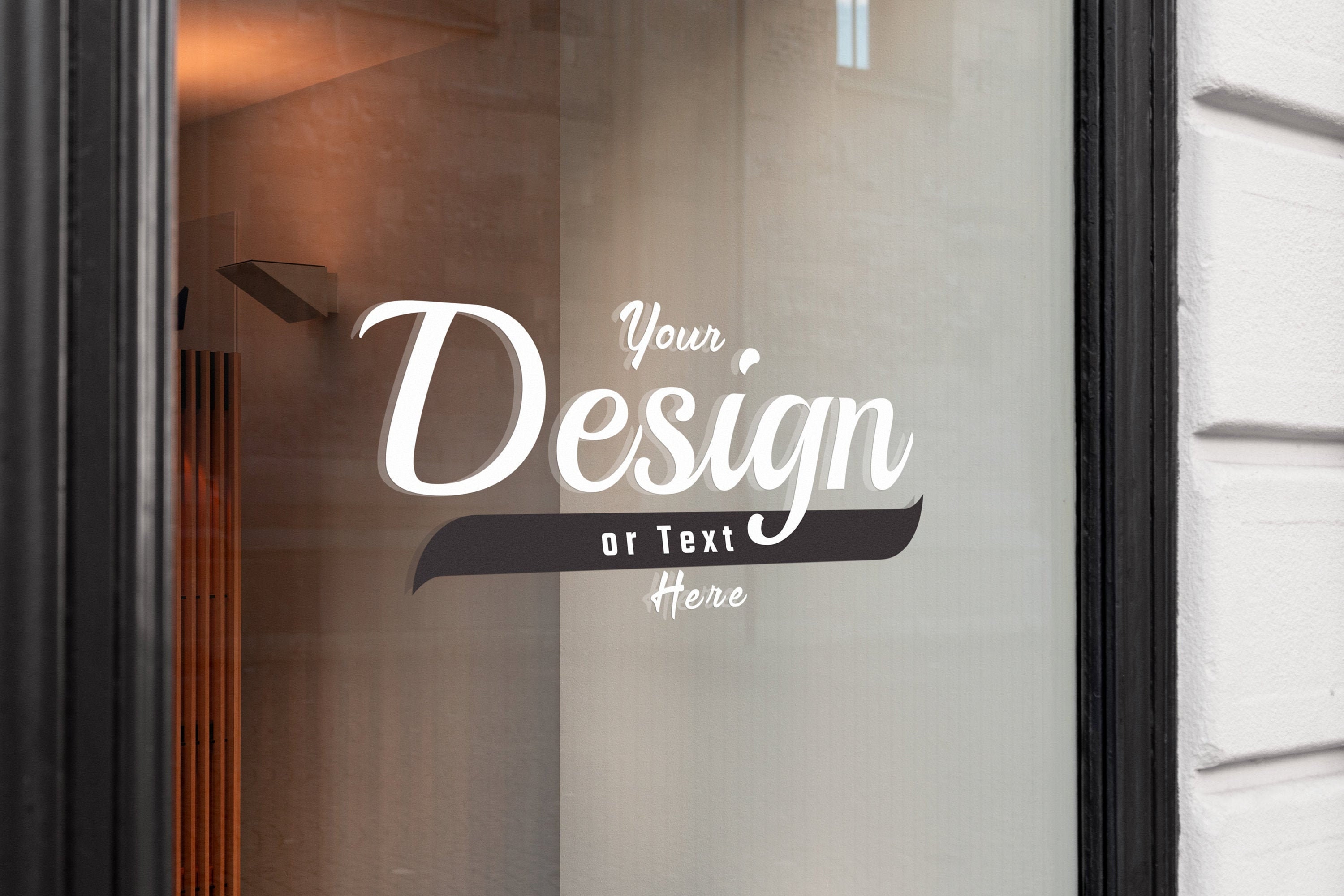 Custom Window Vinyl Decal Business Window Decal Storefront Etsy