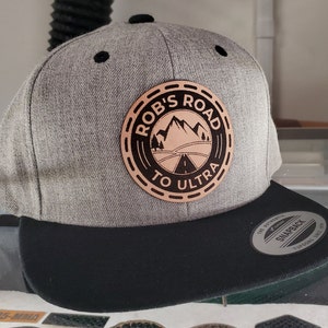Niestandardowe skórzane naszywki Snapback, naszywki grawerowane laserowo, skórzana naszywka, męskie czapki