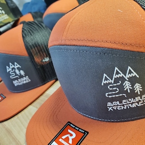 Custom 7 panel Trucker hat, Bulk Pricing, Free Shipping, Personalized Custom Embroidered Snapback Hat, Custom Logo, Richardson 168