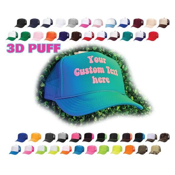 Painted Trucker Hat Etsy