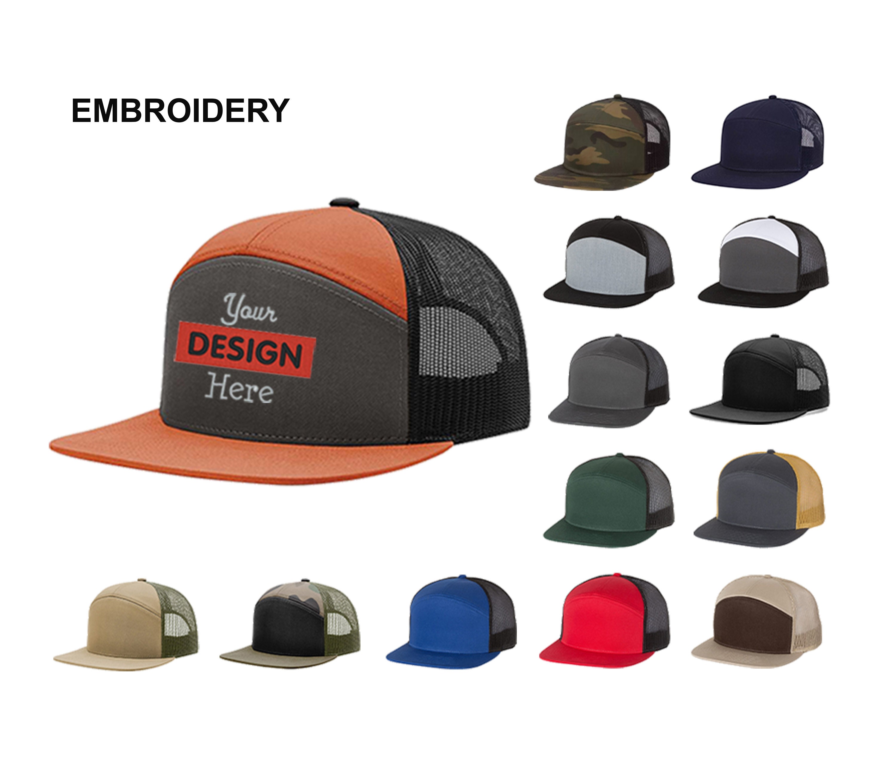 Custom 7 Panel Trucker Hat Personalized 