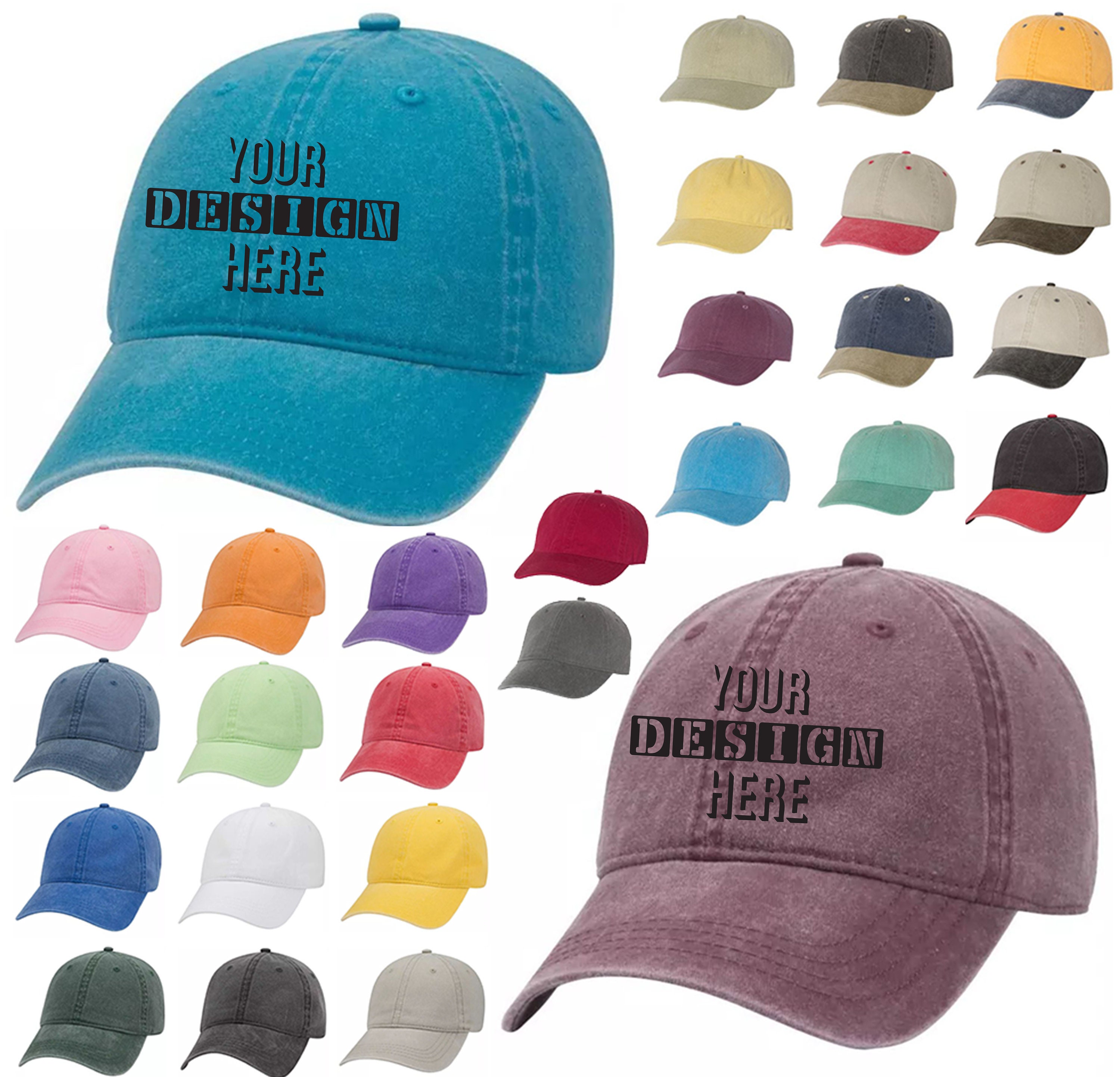 Vintage Custom Embroidered Hat Custom 