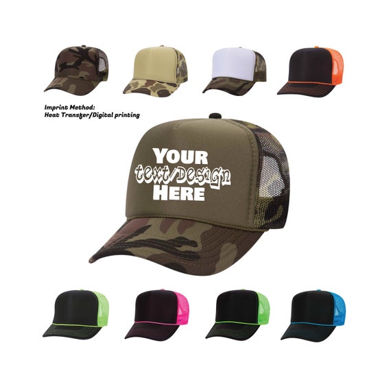 Custom High Crown Foam Trucker Hat 