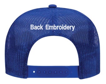 Back Bmbroidery - Straight (additional placement)