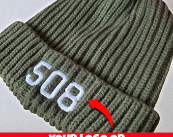 Custom Embroidered Ribbed Beanie: Personalized Beanie with your logo