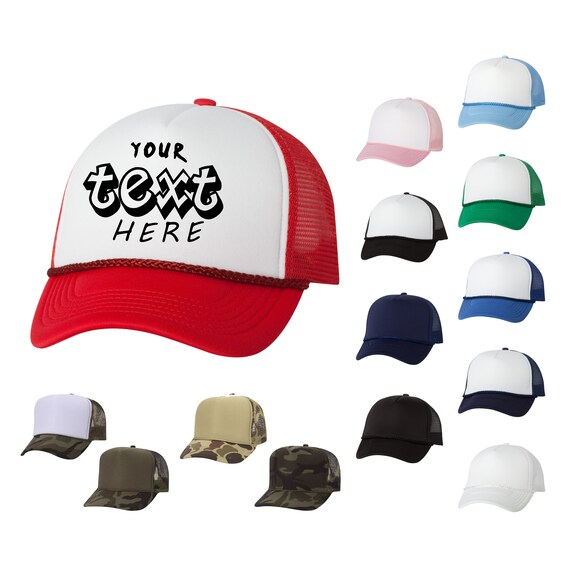 Custom Foam Trucker Hat Personalized Foam Hat Unisex Foam Etsy