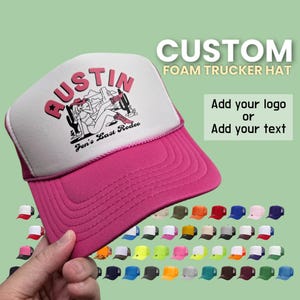 Custom Foam Trucker Hat, Personalized Foam Hat, Unisex Foam Trucker Hat, Bachelorette Party, Party Hats