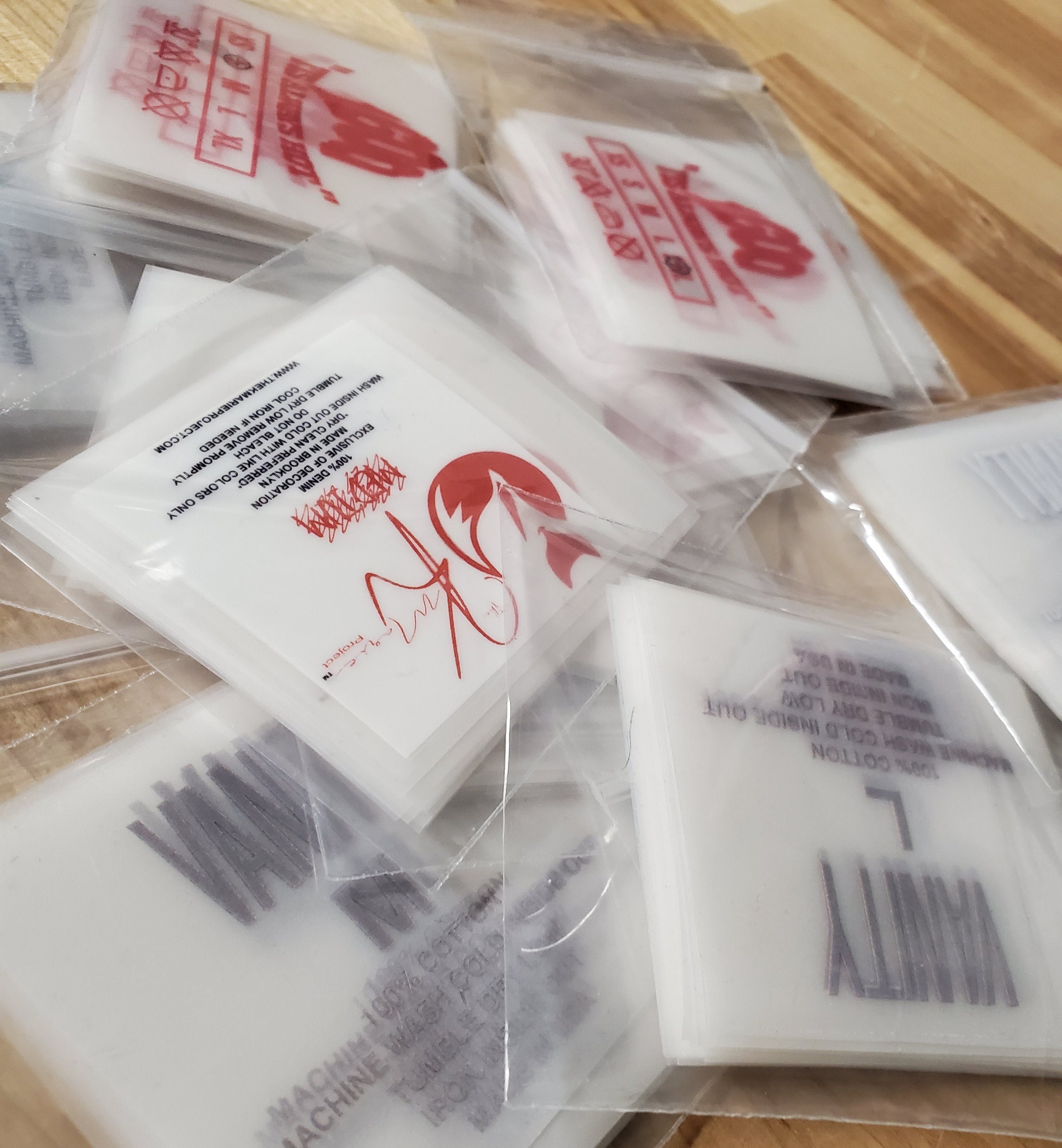 Brand Tagless neck label Full color tagless heat transfer Etsy