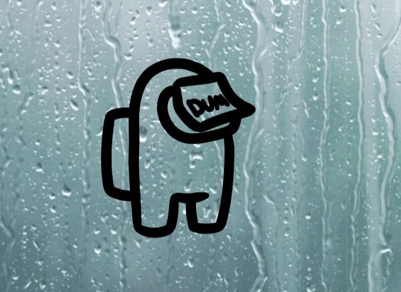 Among Us dum Decal Sticker Etsy