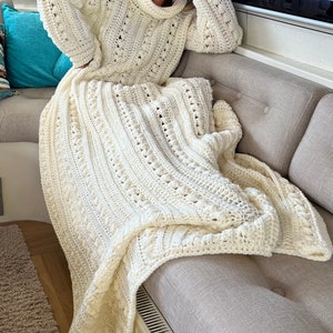 Cozy Couch Sweater, Crochet PATTERN Languages: English US Terms and