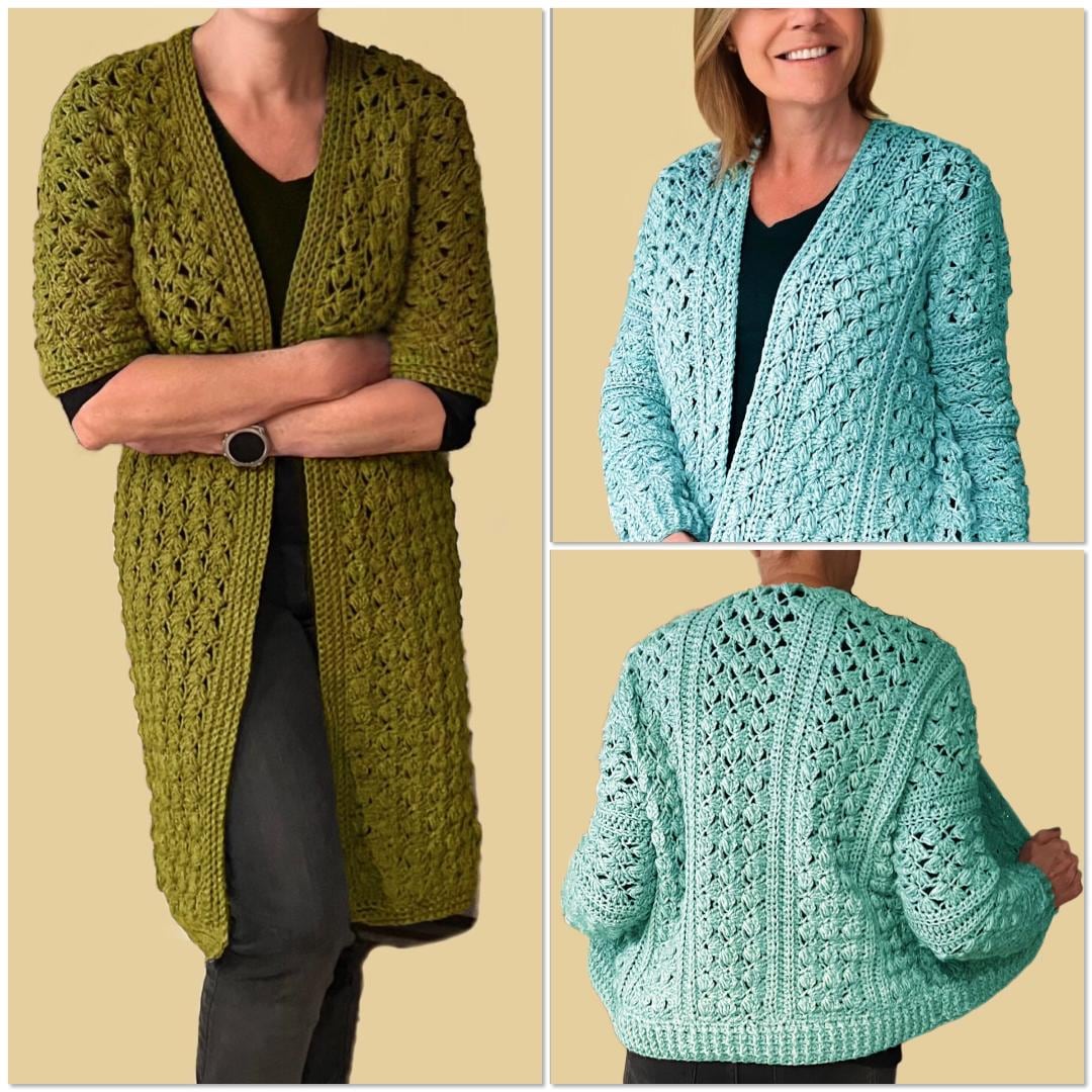 NKNIT crochet KNIT zip cardigan サイズ② crochet KNIT zip cardigan NKNIT