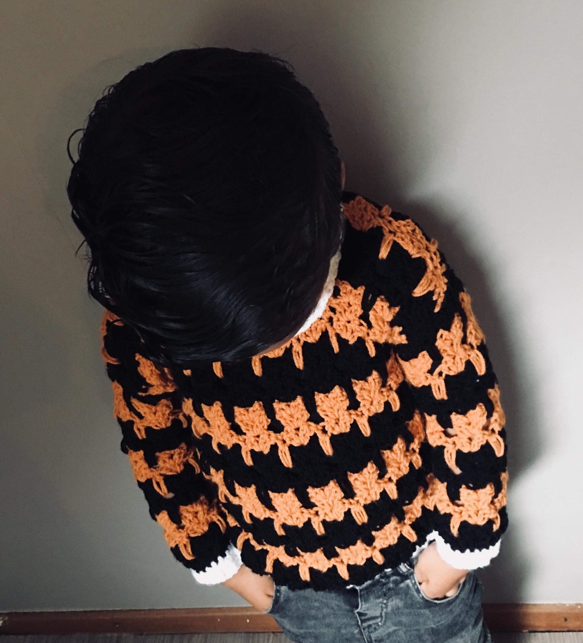 Cat Stitch Sweater for Children PATTERN Etsy