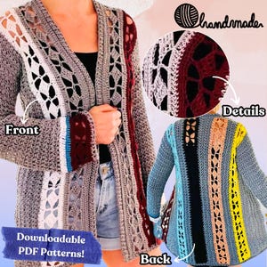 Cozy Chic Cardigan, Crochet Pattern English USA & Dutch, Beginner Crochet Cardigan Pattern, Cardigan Crochet PDF, Crochet Cardigan Sweater