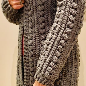 Comfy Canadian Cardi-Crochet Pattern.PDF-English USA and DUTCH image 5