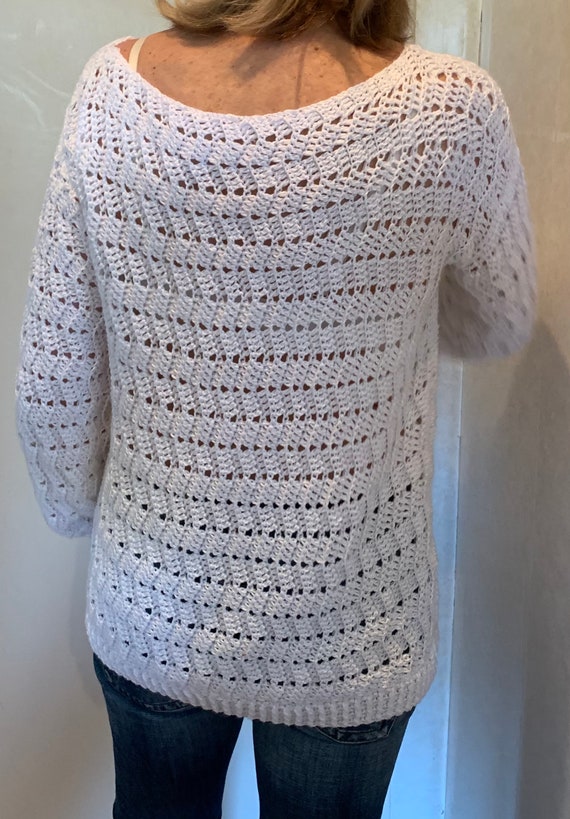 The EZ Breezy White Sweater PATTERN - Etsy