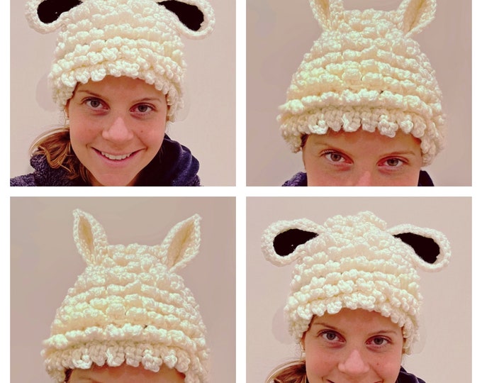 Sally Sheep & Ayla Alcapa Hats-Crochet PATTERN-English USA