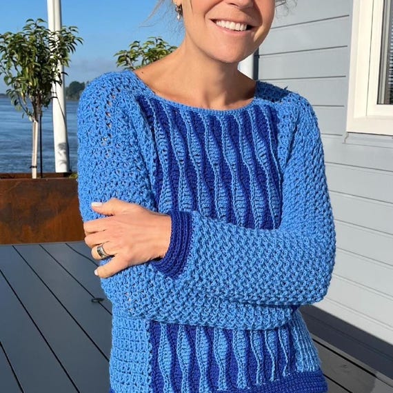 Captured Between Waves - Sweater & Tunic - Crochet PATTERN