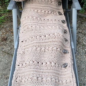 Cozy Couch Cardigan crochet PATTERN English USA-Nederlands and Spanish image 4