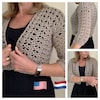 JOHANNA Two-toned Cardigan, Crochet PATTERN, English USA and Dutch - Etsy