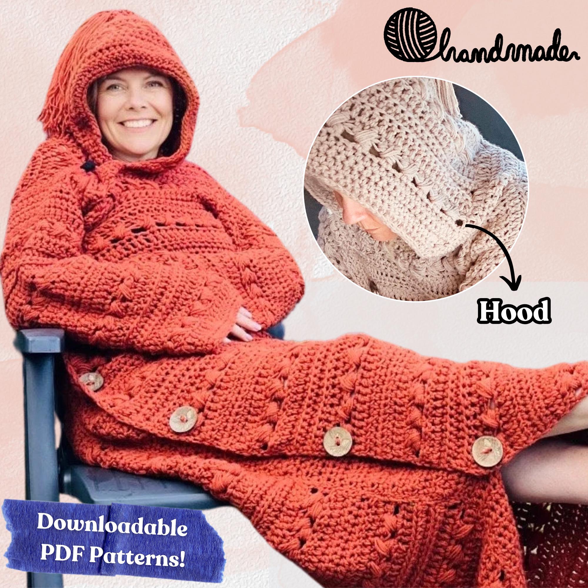 Cozy Couch Cardigan Crochet Pattern, English USA Nederlands & Spanish, Blanket Cardigan, Blanket Crochet, Cardigan Blanket Crochet PDF