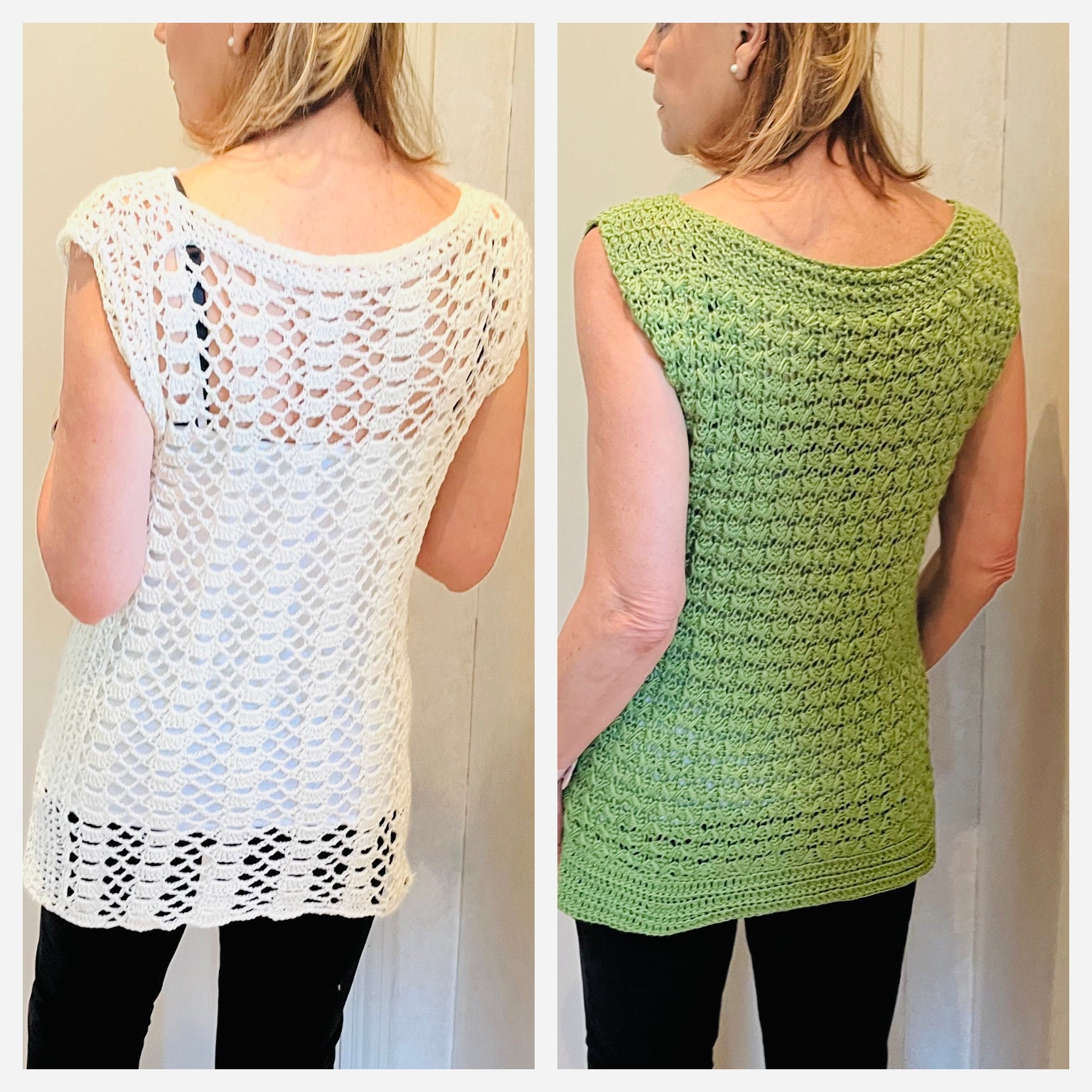 2 Fun in the Sun Tunic Patterns, Crochet Top Pattern 2 Fun in the Sun Tunic Patterns, Crochet Top Pattern