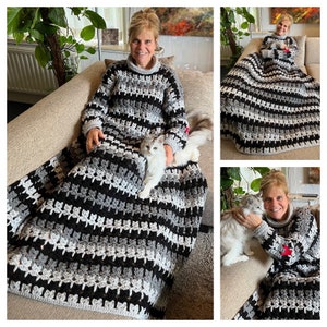 SweaterblanCat Pattern, Sweater Blanket Crochet Pattern, Cat Crochet Blanket, Cat Pattern Crochet Blanket, Blanket Crochet Pattern PDF