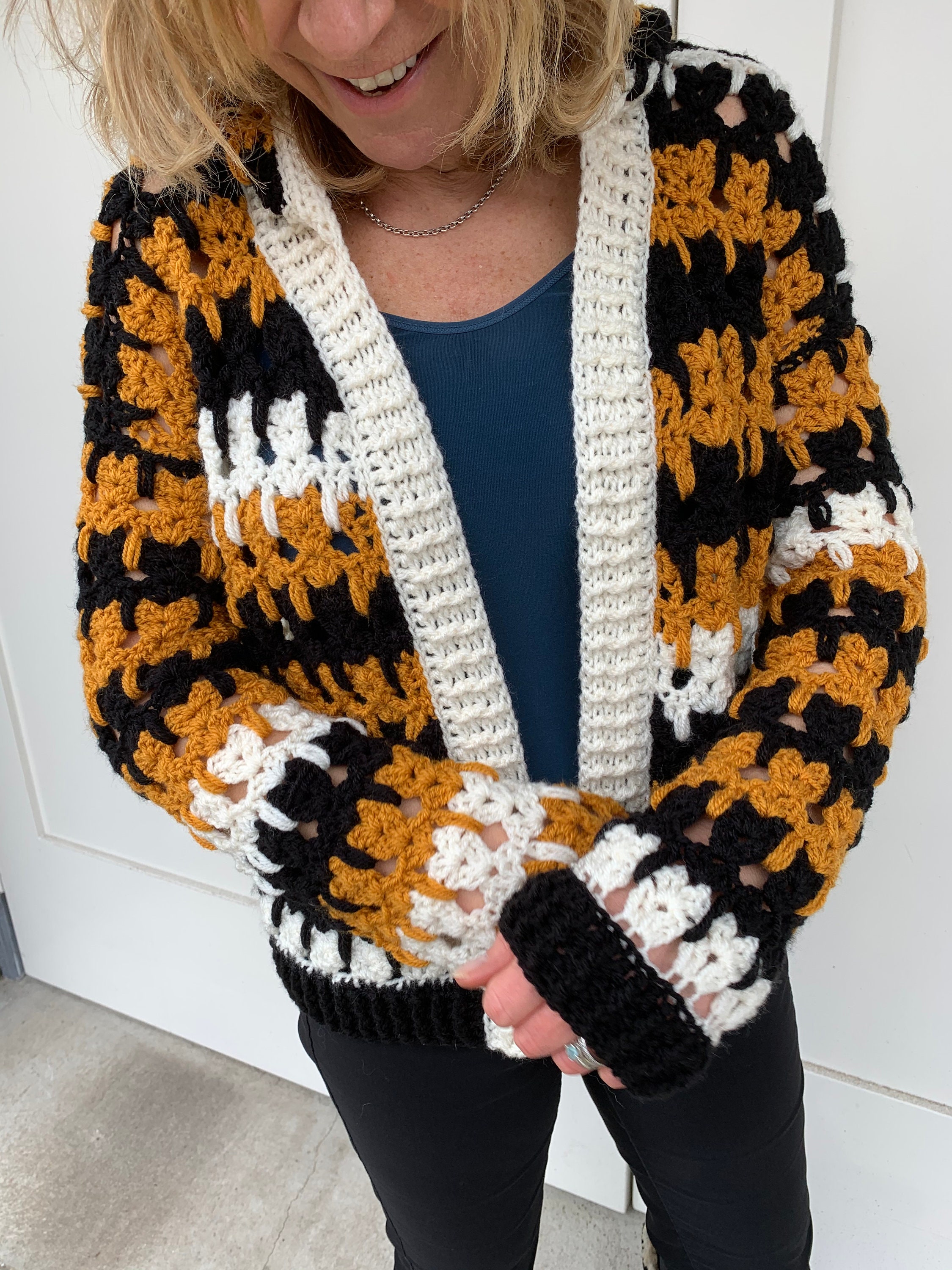 crochet cat cardigan