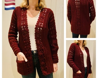 Simple Stunning Cardigan English PATTERN USA and Dutch