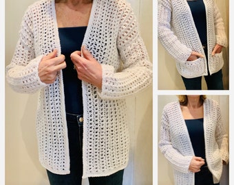 Crochet Cardigan - Etsy