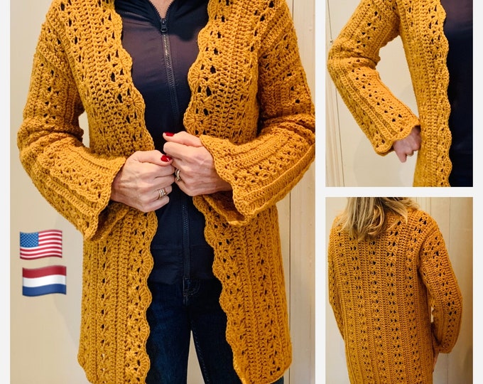 Dare to be different Cardigan PATTERN USA & DUTCH