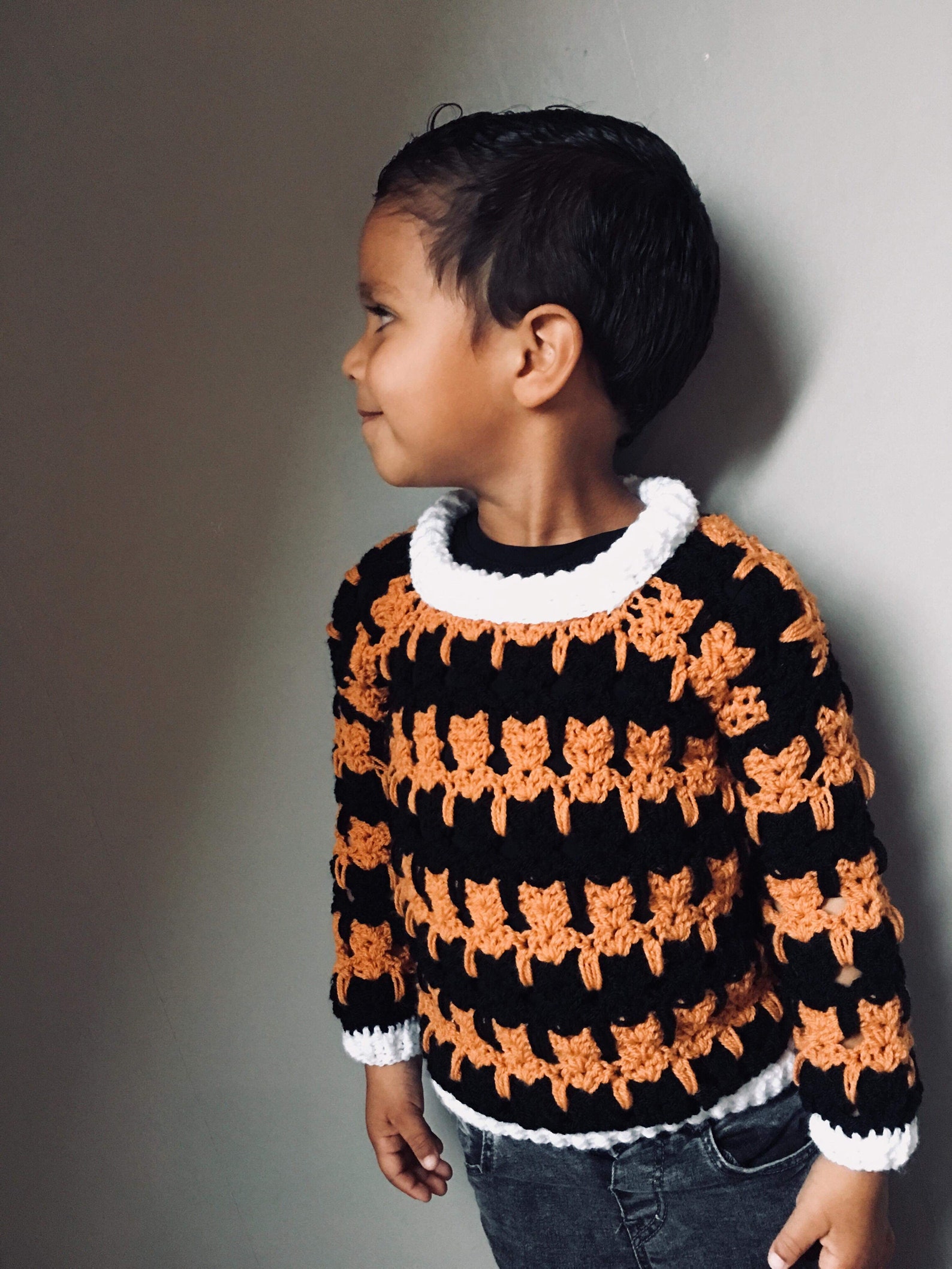 Cat Stitch Sweater for Children PATTERN Etsy