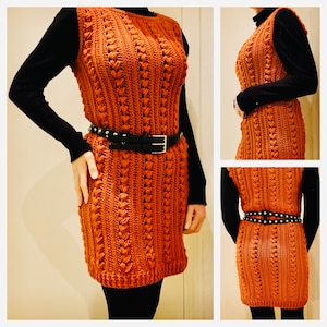 Darling Danish Dress & Sweater Pattern, Crochet Dress, Crochet Sweater, Crochet Pattern, Women&#39;s Crochet Top Pattern, Crochet PDF Tutorial