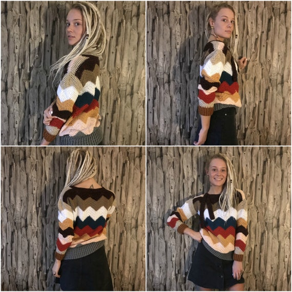 ez breezy zig zag cardigan