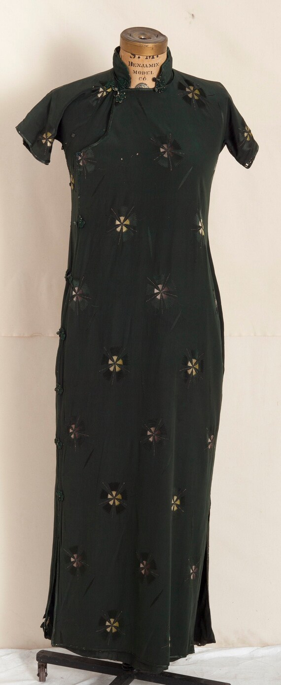 1930s Chinese Cheongsam Qipao Silk Dress