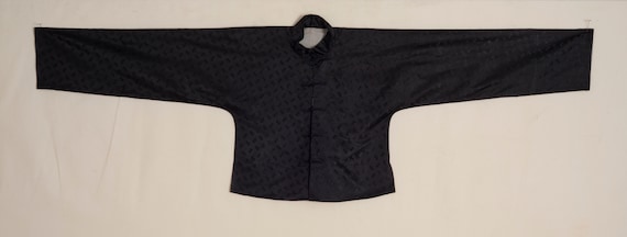 1920s-1930s Chinese Woven Black Silk Jacket