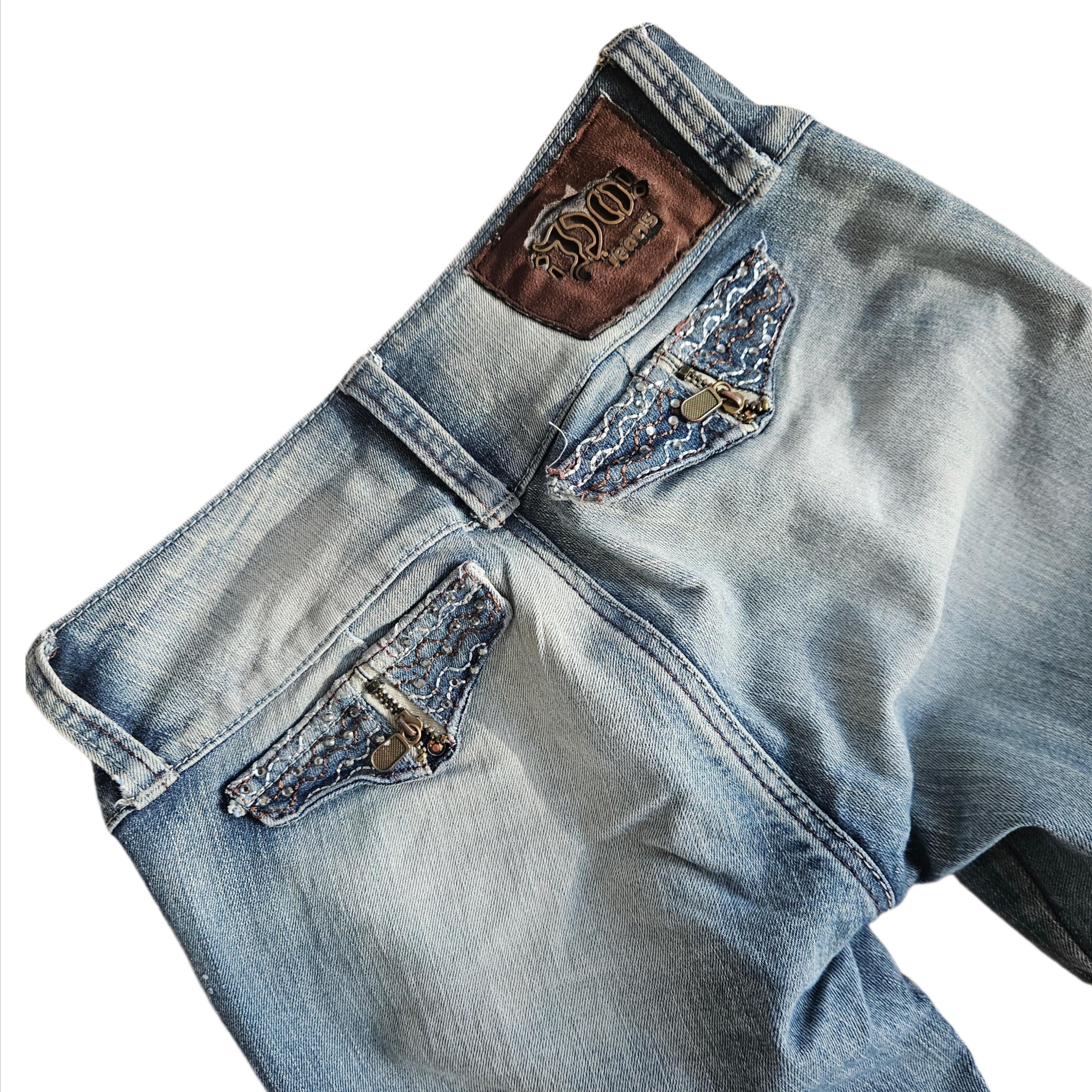 Y2k rhinestone jeans - Etsy 日本