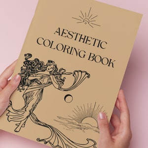 coloring book-aesthetic coloring book- stress coloring book-Coloring Books for Adults, Children & Teens