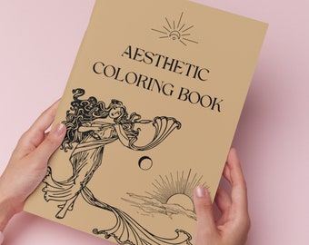 coloring book-aesthetic coloring book- stress coloring book-Coloring Books for Adults, Children & Teens