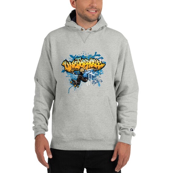 champion graffiti hoodie