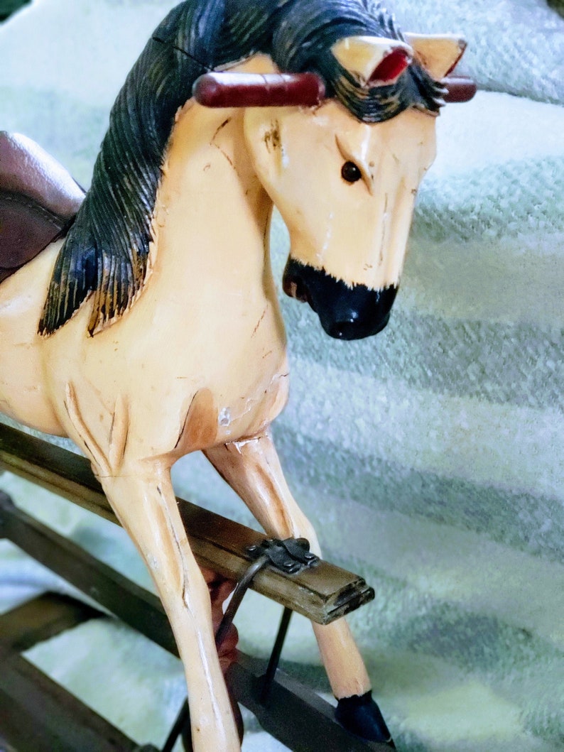 Antique Glider Horse Etsy