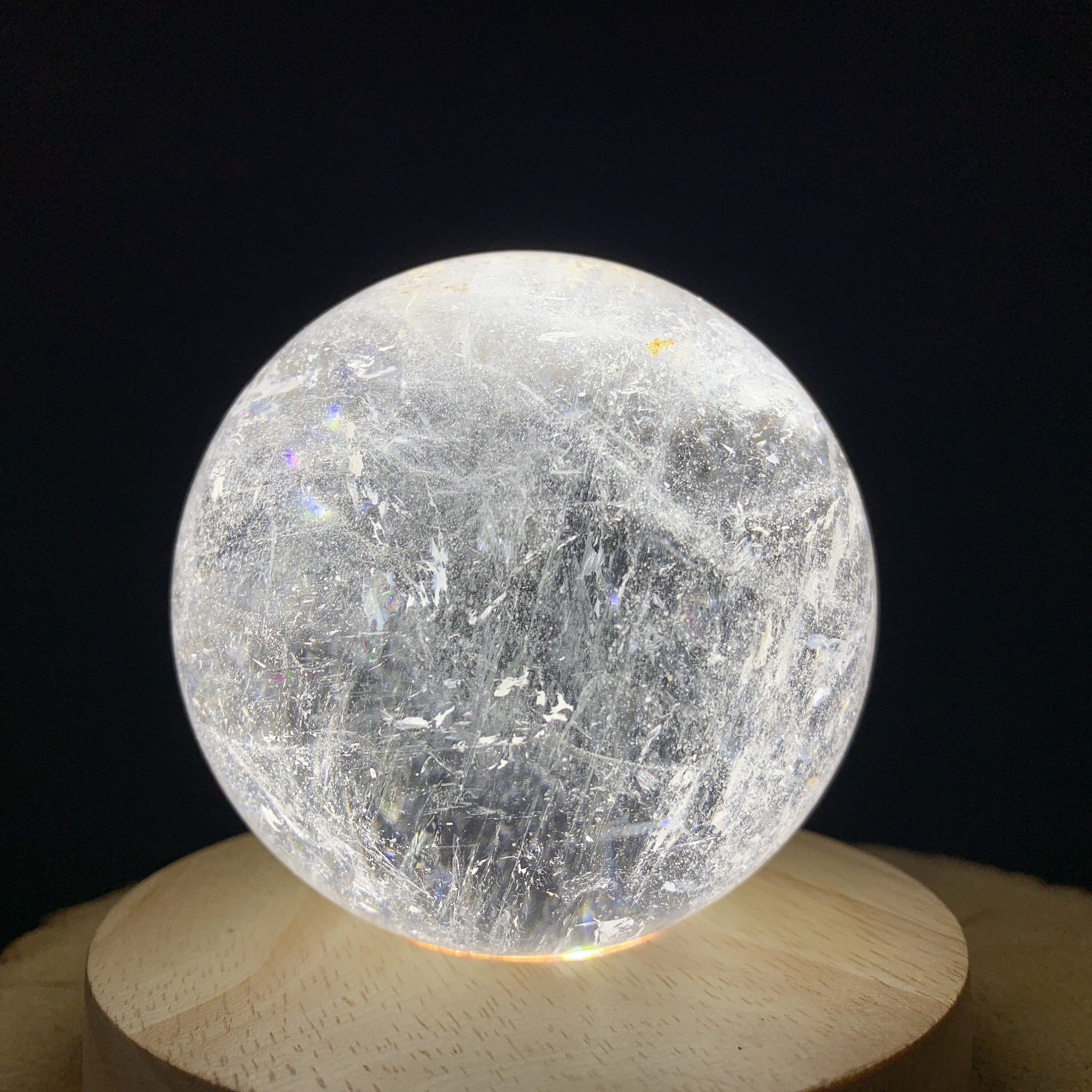700g 8x8x8cm White Clear Quartz Sphere from China Etsy