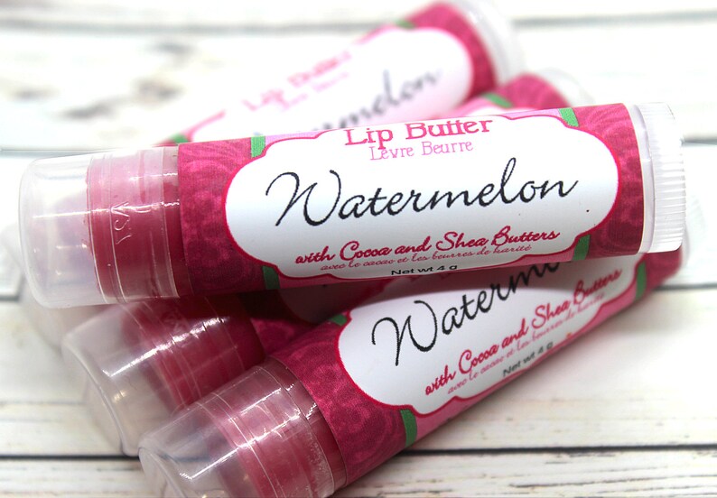 Watermelon Flavored Lip Balm Moisturizing Lip Butter Etsy