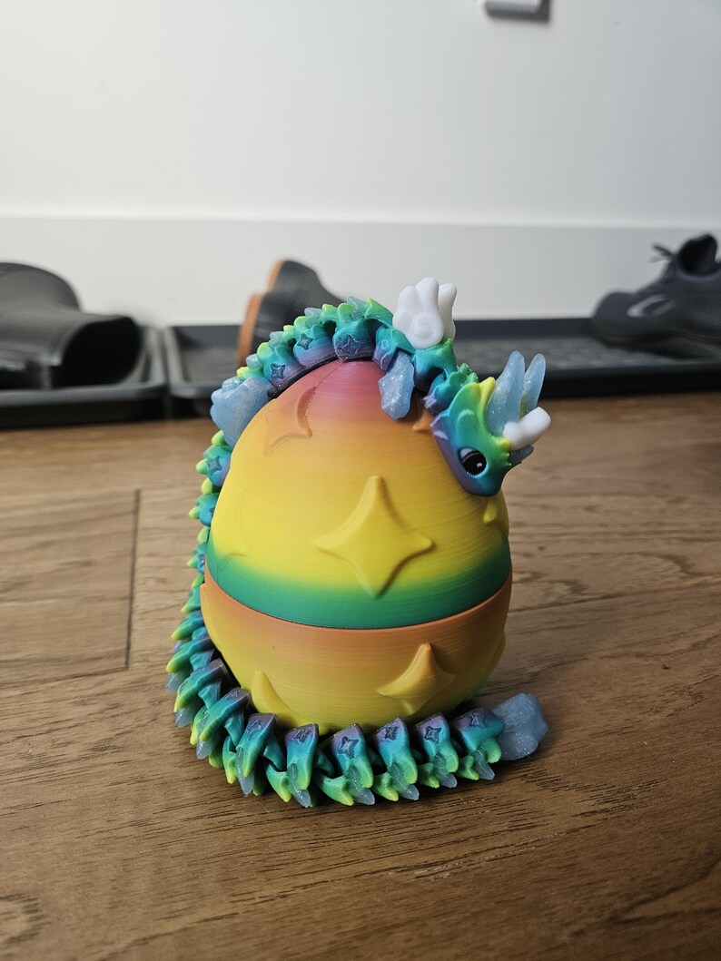 Rubi and Rose 12.5" Fantasy Dragon With Egg - Articulating Dragon Fidget Toys - Sensory, ADHD, Autism, Stress and Anxiety Relief image 10
