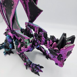 Great Stone Winged Dragon - Articulating Dragon Fidget Toys - Stress Anxiety Relief, ADHD - Large Adult Dragons image 3