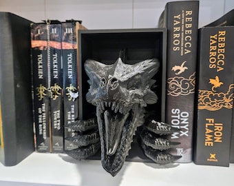 Dragons Awakening Book End - Kącik Książkowy - Czytelnicy Smoków - Wyjątkowy Wystrój Domu