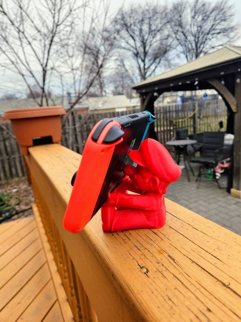 Super Mario Phone Stand - Nintendo Switch Charge and Play Stand - Super Mario Holder For Nintendo Switch image 7