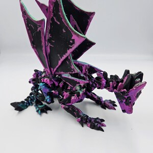 Great Stone Winged Dragon - Articulating Dragon Fidget Toys - Stress Anxiety Relief, ADHD - Large Adult Dragons image 2