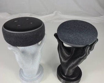 Living Hand Stand for Google Home Mini & Google Nest Mini, Echo Dot 3rd Generation Smart Home Audio Speakers - Unique Home Décor