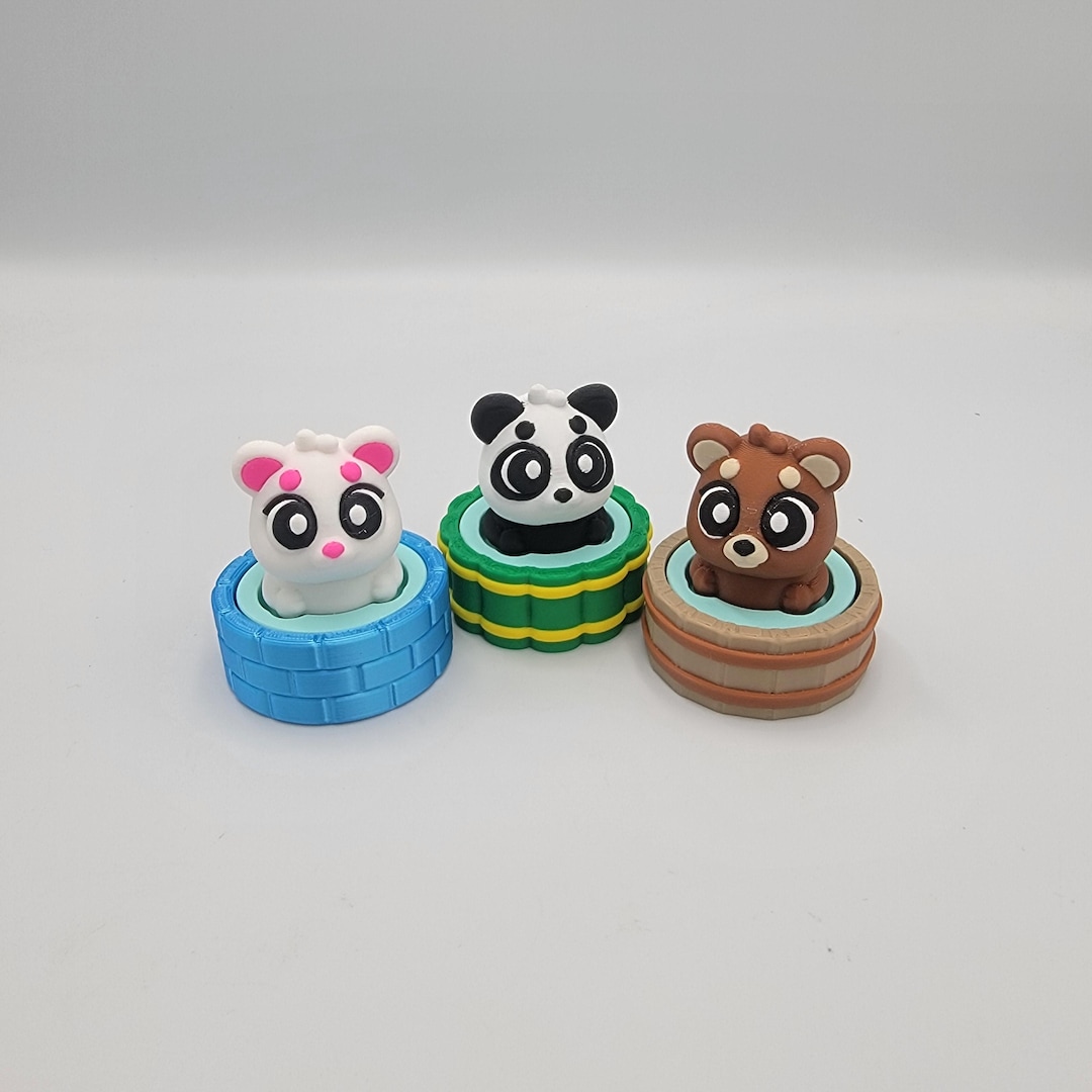 Bear Hot Spring Clicker Toys • Polar Bear Panda Brown Bear • Stress ...